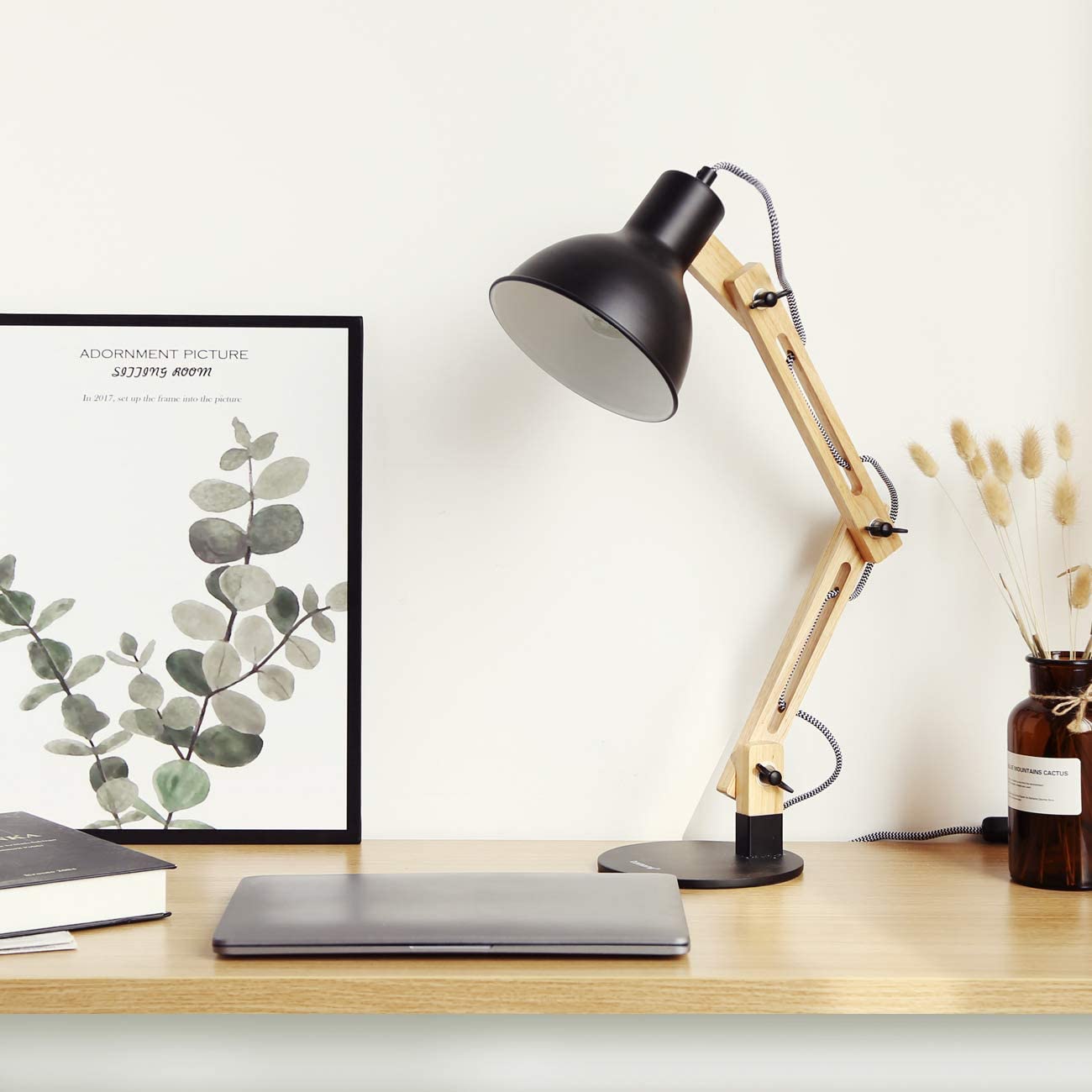 Architect\'s Desk Lamp - Wood / Metal - Atelier Au Bois Zen – Fable