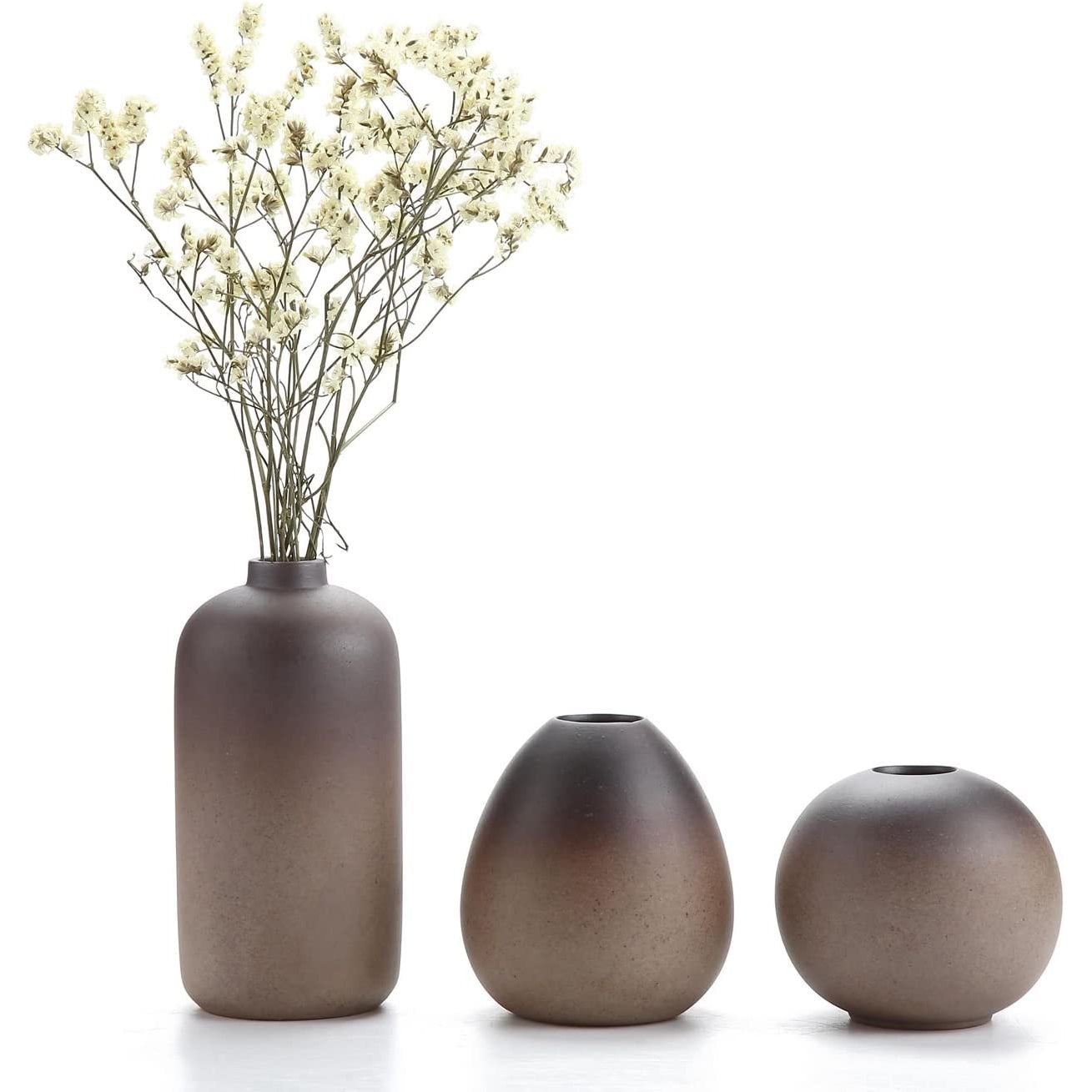 Vases Cosy en Céramique (Lot de 3)