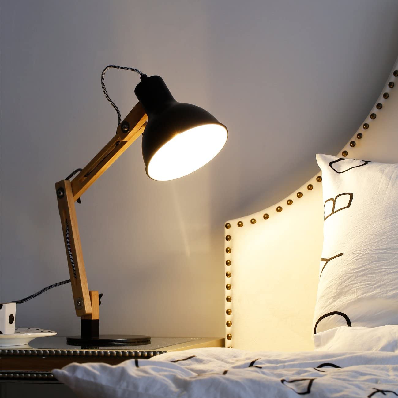 Lampe de Bureau d'Architecte Bois / Métal-Atelier Au Bois Zen